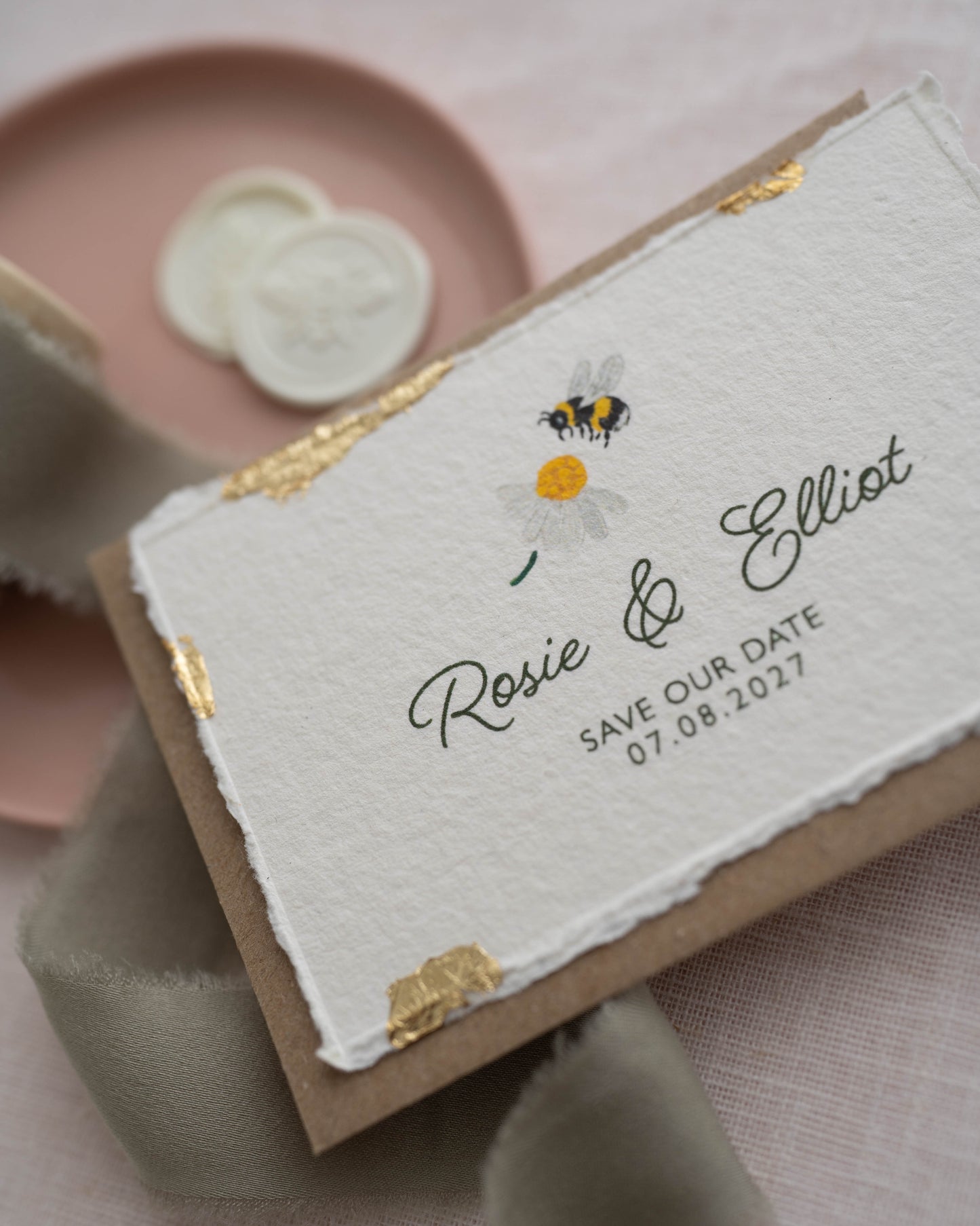 Wild Flower Wedding Save The Date