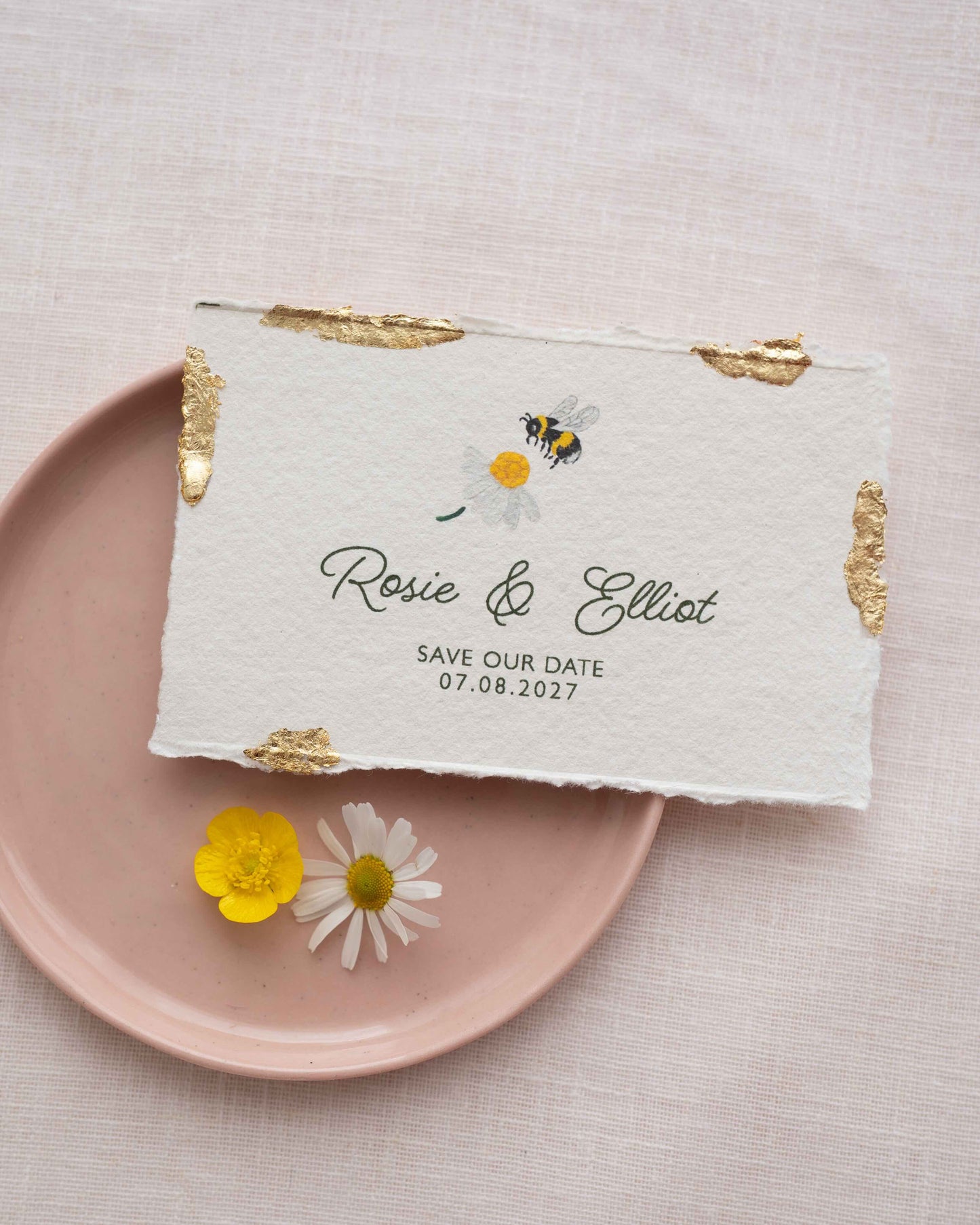 Wild Flower Wedding Save The Date