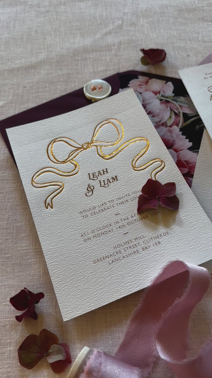 Bow Invitation Suite